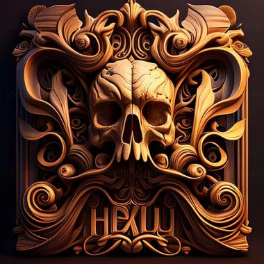 3D model HellSign game (STL)